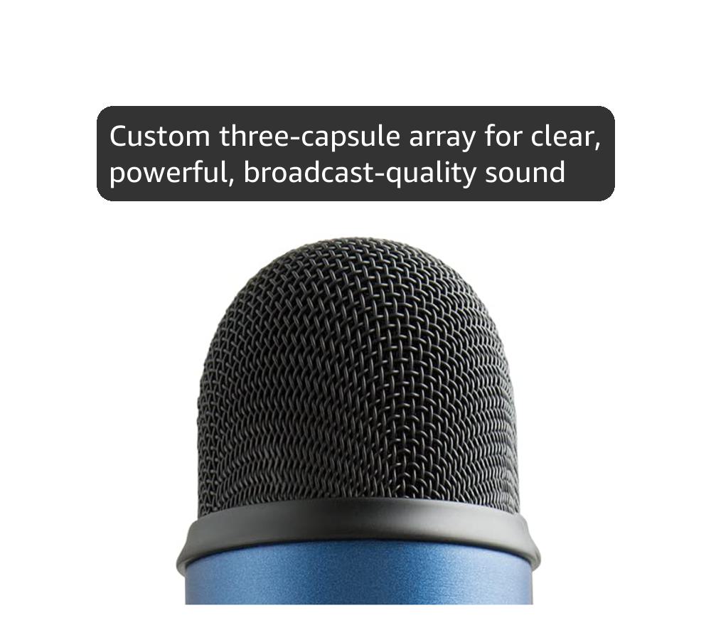 Amazon.com: Logitech Creators Blue Yeti USB Microphone for PC, Mac